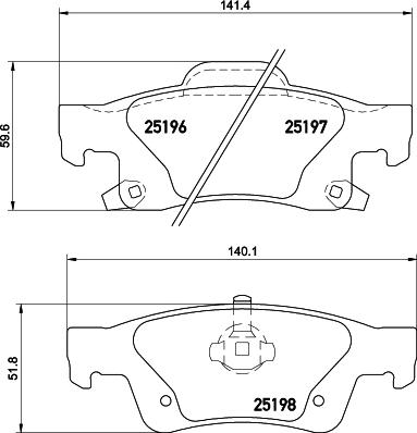 HELLA PAGID 8DB 355 020-351 - Komplet Pločica, disk-kočnica www.molydon.hr