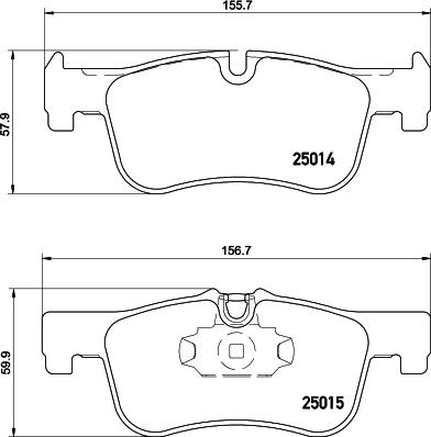 HELLA PAGID 8DB 355 020-201 - Komplet Pločica, disk-kočnica www.molydon.hr