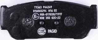 HELLA PAGID 8DB 355 020-221 - Komplet Pločica, disk-kočnica www.molydon.hr