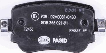 HELLA PAGID 8DB 355 021-911 - Komplet Pločica, disk-kočnica www.molydon.hr