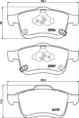 HELLA PAGID 8DB 355 021-451 - Komplet Pločica, disk-kočnica www.molydon.hr