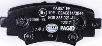 HELLA PAGID 8DB 355 021-411 - Komplet Pločica, disk-kočnica www.molydon.hr