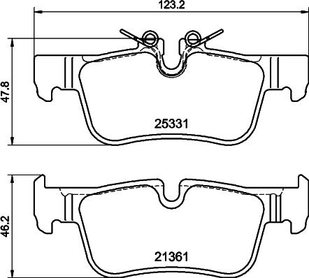 HELLA PAGID 8DB 355 021-681 - Komplet Pločica, disk-kočnica www.molydon.hr