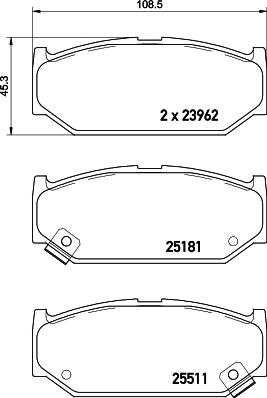 HELLA PAGID 8DB 355 021-121 - Komplet Pločica, disk-kočnica www.molydon.hr