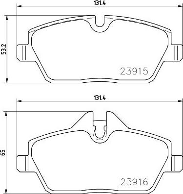 HELLA PAGID 8DB 355 021-881 - Komplet Pločica, disk-kočnica www.molydon.hr