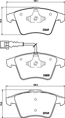 HELLA PAGID 8DB 355 021-221 - Komplet Pločica, disk-kočnica www.molydon.hr