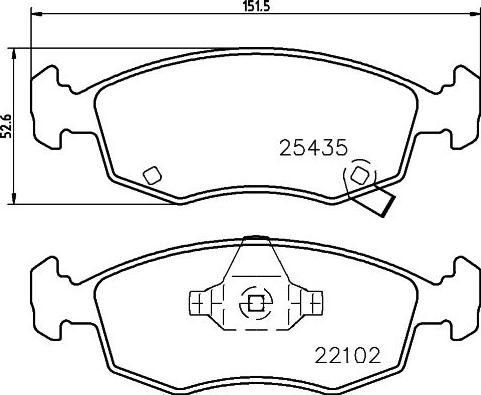 HELLA PAGID 8DB 355 021-751 - Komplet Pločica, disk-kočnica www.molydon.hr