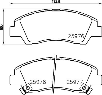 HELLA PAGID 8DB 355 023-001 - Komplet Pločica, disk-kočnica www.molydon.hr