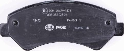 HELLA PAGID 8DB 355 023-011 - Komplet Pločica, disk-kočnica www.molydon.hr