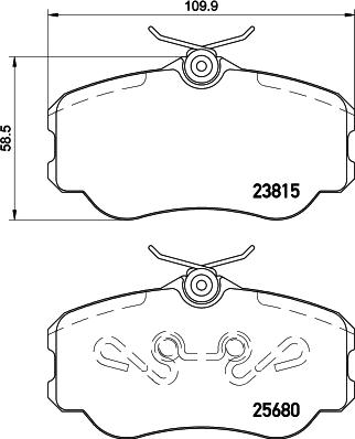 HELLA PAGID 8DB 355 023-071 - Komplet Pločica, disk-kočnica www.molydon.hr