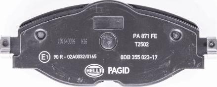 HELLA PAGID 8DB 355 023-171 - Komplet Pločica, disk-kočnica www.molydon.hr