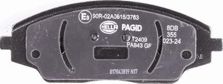 HELLA PAGID 8DB 355 023-241 - Komplet Pločica, disk-kočnica www.molydon.hr