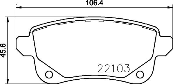 HELLA PAGID 8DB 355 023-211 - Komplet Pločica, disk-kočnica www.molydon.hr