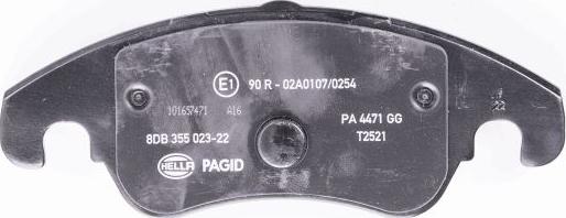 HELLA PAGID 8DB 355 023-221 - Komplet Pločica, disk-kočnica www.molydon.hr