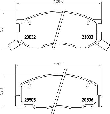 HELLA PAGID 8DB 355 027-411 - Komplet Pločica, disk-kočnica www.molydon.hr