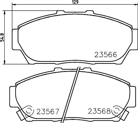 HELLA PAGID 8DB 355 027-681 - Komplet Pločica, disk-kočnica www.molydon.hr