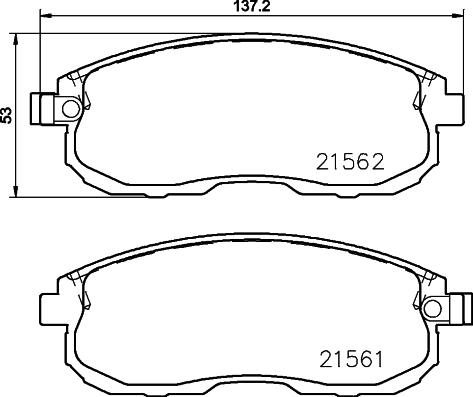 HELLA PAGID 8DB 355 027-071 - Komplet Pločica, disk-kočnica www.molydon.hr