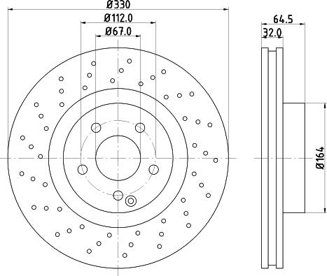 HELLA PAGID 8DD 355 109-471 - Kočioni disk www.molydon.hr