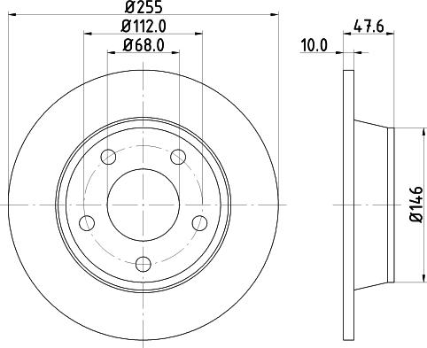 HELLA PAGID 8DD 355 109-091 - Kočioni disk www.molydon.hr