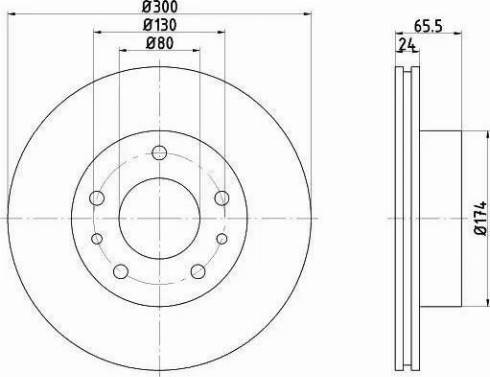 HELLA PAGID 8DD 355 104-431 - Kočioni disk www.molydon.hr