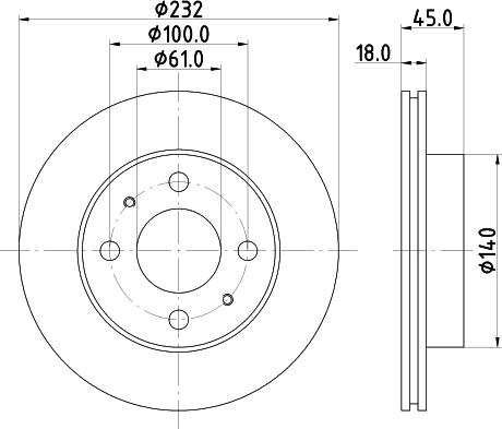 HELLA PAGID 8DD 355 105-921 - Kočioni disk www.molydon.hr