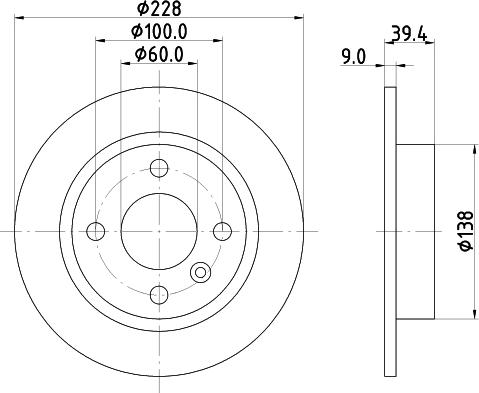 HELLA PAGID 8DD 355 105-441 - Kočioni disk www.molydon.hr