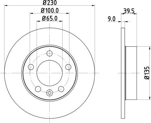 HELLA PAGID 8DD 355 105-411 - Kočioni disk www.molydon.hr