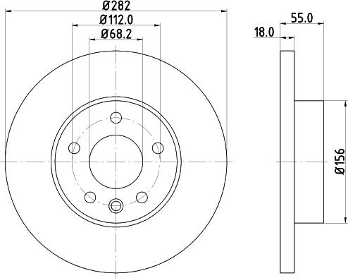 HELLA PAGID 8DD 355 105-572 - Kočioni disk www.molydon.hr