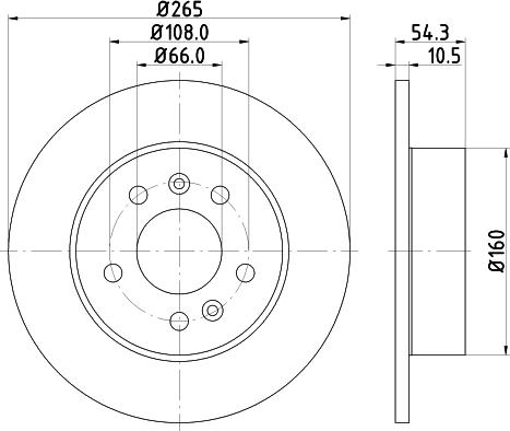 HELLA PAGID 8DD 355 106-441 - Kočioni disk www.molydon.hr