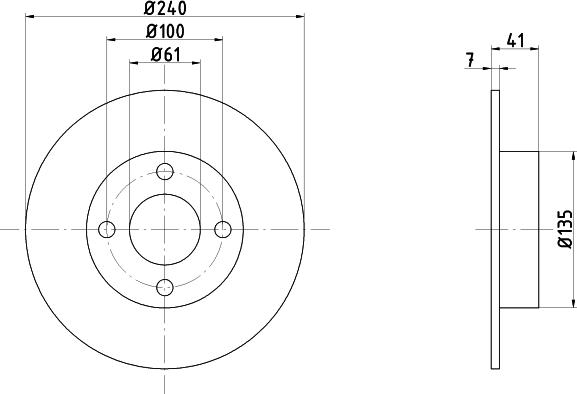 HELLA PAGID 8DD 355 106-461 - Kočioni disk www.molydon.hr