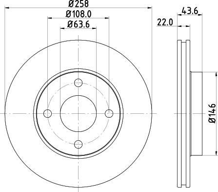 HELLA PAGID 8DD 355 106-431 - Kočioni disk www.molydon.hr