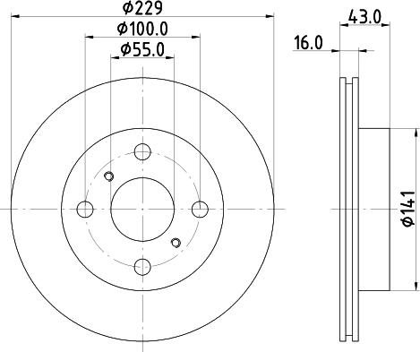 HELLA PAGID 8DD 355 106-631 - Kočioni disk www.molydon.hr