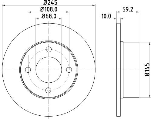 HELLA PAGID 8DD 355 100-601 - Kočioni disk www.molydon.hr