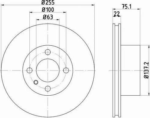 HELLA PAGID 8DD355100251 - Kočioni disk www.molydon.hr