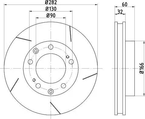 HELLA PAGID 8DD 355 101-041 - Kočioni disk www.molydon.hr