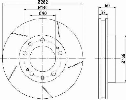 HELLA PAGID 8DD 355 101-051 - Kočioni disk www.molydon.hr