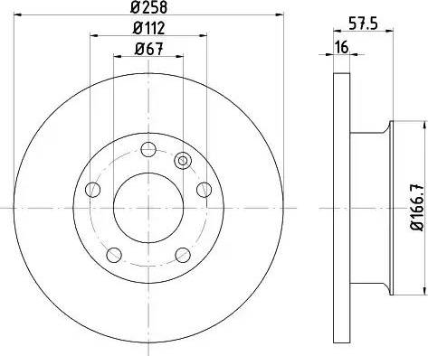 HELLA PAGID 8DD 355 101-341 - Kočioni disk www.molydon.hr