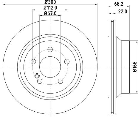 HELLA PAGID 8DD 355 108-861 - Kočioni disk www.molydon.hr