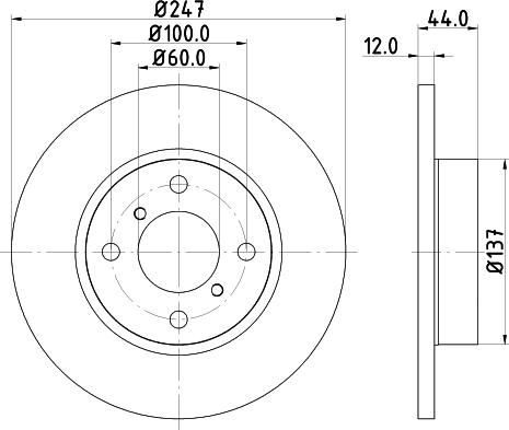 HELLA PAGID 8DD 355 108-211 - Kočioni disk www.molydon.hr