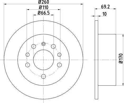 HELLA PAGID 8DD 355 103-901 - Kočioni disk www.molydon.hr