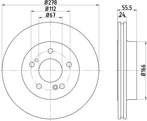 HELLA PAGID 8DD355103041 - Kočioni disk www.molydon.hr