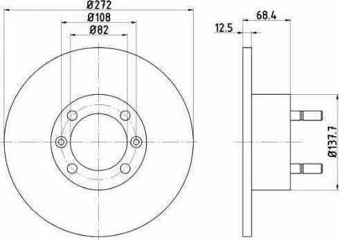 HELLA PAGID 8DD355103241 - Kočioni disk www.molydon.hr