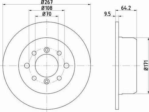 HELLA PAGID 8DD 355 103-251 - Kočioni disk www.molydon.hr