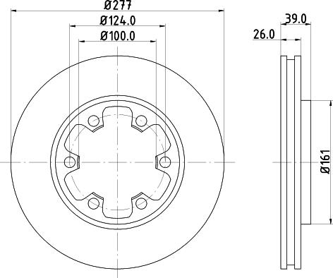 HELLA PAGID 8DD 355 102-921 - Kočioni disk www.molydon.hr