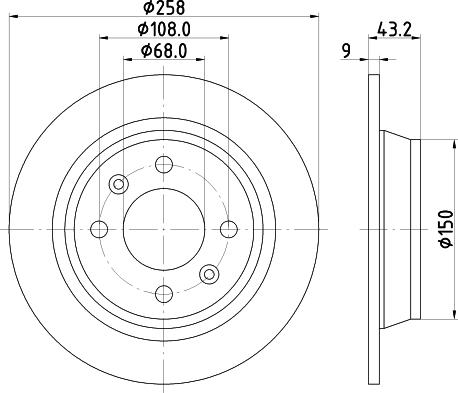 HELLA PAGID 8DD 355 102-091 - Kočioni disk www.molydon.hr