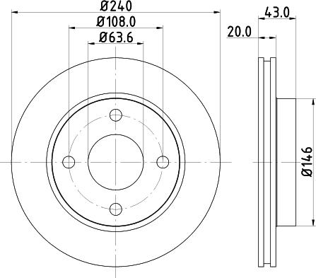 HELLA PAGID 8DD 355 102-231 - Kočioni disk www.molydon.hr