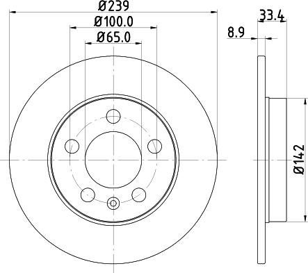 HELLA PAGID 8DD 355 107-461 - Kočioni disk www.molydon.hr