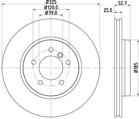 HELLA PAGID 8DD 355 121-021 - Kočioni disk www.molydon.hr