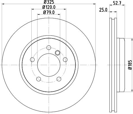 HELLA PAGID 8DD 355 124-221 - Kočioni disk www.molydon.hr