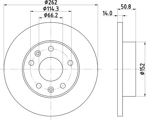 HELLA PAGID 8DD 355 107-181 - Kočioni disk www.molydon.hr